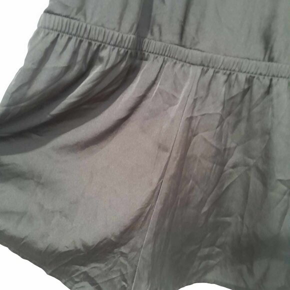 Satin Pajama Romper (Shorts) - Picture 3 of 3